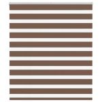 Jaluzea tip zebra maro lățime țesătură 120,9 cm poliester GartenMobel Dekor