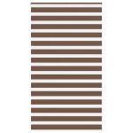 Jaluzea tip zebra maro lățime țesătură 125,9 cm poliester GartenMobel Dekor