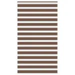 Jaluzea tip zebra maro lățime țesătură 130,9 cm poliester GartenMobel Dekor