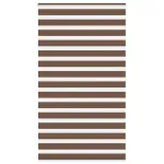 Jaluzea tip zebra maro lățime țesătură 130,9 cm poliester GartenMobel Dekor