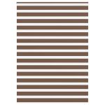 Jaluzea tip zebra maro lățime țesătură 150,9 cm poliester GartenMobel Dekor