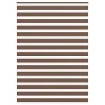 Jaluzea tip zebra maro lățime țesătură 150,9 cm poliester GartenMobel Dekor