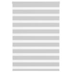 Jaluzea tip zebra gri deschis lățime țesătură 100,9cm poliester GartenMobel Dekor