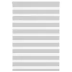 Jaluzea tip zebra gri deschis lățime țesătură 105,9cm poliester GartenMobel Dekor