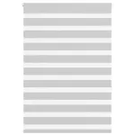 Jaluzea tip zebra gri deschis lățime țesătură 105,9cm poliester GartenMobel Dekor