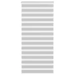 Jaluzea tip zebra gri deschis lățime țesătură 110,9cm poliester GartenMobel Dekor