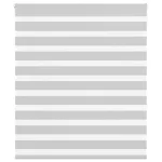 Jaluzea tip zebra gri deschis lățime țesătură 115,9cm poliester GartenMobel Dekor