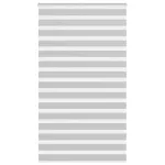 Jaluzea tip zebra gri deschis lățime țesătură 115,9cm poliester GartenMobel Dekor