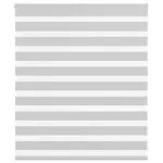 Jaluzea tip zebra gri deschis lățime țesătură 120,9cm poliester GartenMobel Dekor