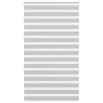 Jaluzea tip zebra gri deschis lățime țesătură 120,9cm poliester GartenMobel Dekor
