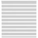 Jaluzea tip zebra gri deschis lățime țesătură 140,9cm poliester GartenMobel Dekor