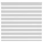 Jaluzea tip zebra gri deschis lățime țesătură 150,9cm poliester GartenMobel Dekor