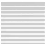 Jaluzea tip zebra gri deschis lățime țesătură 160,9cm poliester GartenMobel Dekor