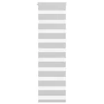 Jaluzea tip zebra gri deschis lățime țesătură 40,9 cm poliester GartenMobel Dekor