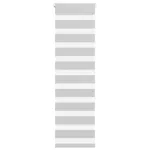 Jaluzea tip zebra gri deschis lățime țesătură 45,9 cm poliester GartenMobel Dekor