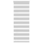 Jaluzea tip zebra gri deschis lățime țesătură 60,9 cm poliester GartenMobel Dekor