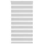 Jaluzea tip zebra gri deschis lățime țesătură 70,9 cm poliester GartenMobel Dekor