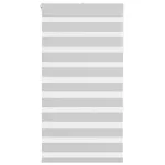 Jaluzea tip zebra gri deschis lățime țesătură 85,9 cm poliester GartenMobel Dekor