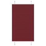 Jaluză plisată Bordeaux Roșu 80x100 cm Lățime țesătură 79,4 cm GartenMobel Dekor