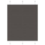 Jaluză plisată negru 105x100 cm Lățime țesătură 104,4 cm GartenMobel Dekor