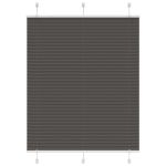 Jaluză plisată negru 105x150 cm Lățime țesătură 104,4 cm GartenMobel Dekor