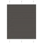 Jaluză plisată negru 110x100 cm Lățime țesătură 109,4 cm GartenMobel Dekor