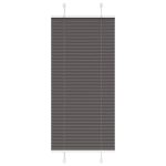 Jaluză plisată negru 65x150 cm Lățime țesătură 64,4cm poliester GartenMobel Dekor