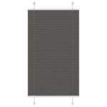 Jaluză plisată negru 70x150 cm Lățime țesătură 69,4cm poliester GartenMobel Dekor
