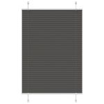Jaluză plisată negru 85x100cm Lățime țesătură 84,4 cm poliester GartenMobel Dekor