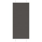Jaluză plisată negru 90x200 cm Lățime țesătură 89,4cm poliester GartenMobel Dekor