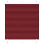 Jaluză plisată Bordeaux Roșu 120x150 cm Lățime țesătură GartenMobel Dekor
