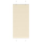 Jaluză plisată Crem 65x100 cm Lățime țesătură 64,4 cm GartenMobel Dekor