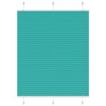 Jaluză plisată verde petrol 105x150 cm Lățime țesătură 104,4 cm GartenMobel Dekor