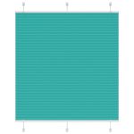 Jaluză plisată verde petrol 115x150 cm Lățime țesătură 114,4 cm GartenMobel Dekor
