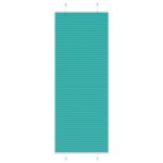 Jaluză plisată verde petrol 75x200 cm Lățime țesătură 74,4 cm GartenMobel Dekor