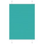 Jaluză plisată verde petrol 85x150 cm Lățime țesătură 84,4 cm GartenMobel Dekor