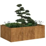 Jardinieră Rusty 120x80x40 cm Oțel pentru intemperii GartenMobel Dekor