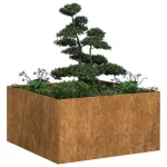 Jardinieră Rusty 80x80x40 cm Oțel pentru intemperii GartenMobel Dekor