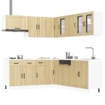 Set dulap de bucătărie din 11 piese „Lucca” lemn stejar Sonoma GartenMobel Dekor