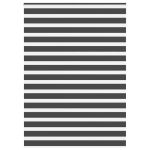 Jaluzea tip zebra neagră lățime țesătură 150,9 cm poliester GartenMobel Dekor