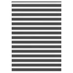 Jaluzea tip zebra neagră lățime țesătură 150,9 cm poliester GartenMobel Dekor