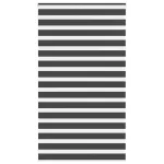 Jaluzea tip zebra neagră lățime țesătură 120,9 cm poliester GartenMobel Dekor