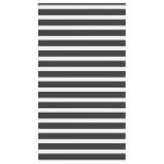Jaluzea tip zebra neagră lățime țesătură 130,9 cm poliester GartenMobel Dekor