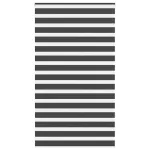 Jaluzea tip zebra neagră lățime țesătură 130,9 cm poliester GartenMobel Dekor