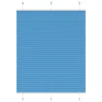 Jaluză plisată Albastru 105x150 cm Lățime țesătură 104,4 cm GartenMobel Dekor