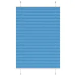 Jaluză plisată Albastru 90x150 cm Lățime țesătură 89,4 cm GartenMobel Dekor