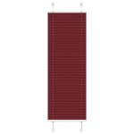 Jaluză plisată Bordeaux Roșu 45x100 cm Lățime țesătură 44,4 cm GartenMobel Dekor