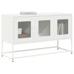 Dulap TV, alb, 100,5x39x60,5 cm, oțel laminat la rece GartenMobel Dekor