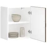 Dulap de bucătărie "Lucca" din lemn de stejar maro GartenMobel Dekor