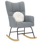 Scaun balansoar, gri deschis, material textil GartenMobel Dekor